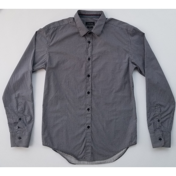 Zara Other - Zara Man Slim Fit Dot Button Down Shirt Size Large